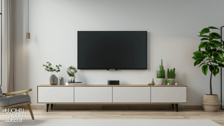 TV Wand Ideen Minimalistisch