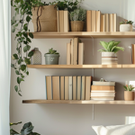 Zimmer mit offenem Regal 1