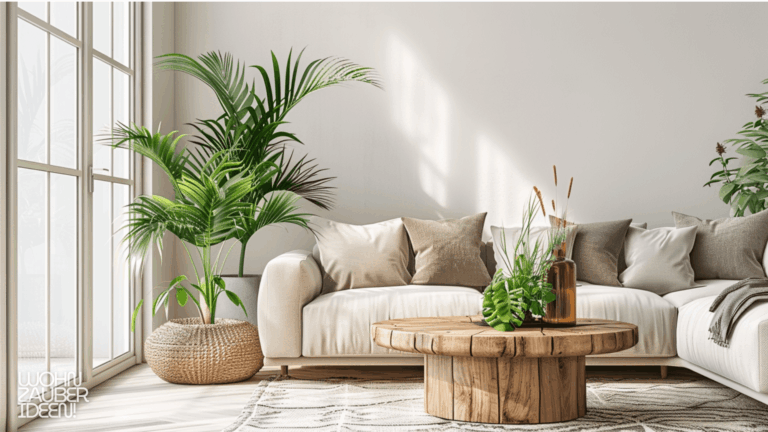 Moderne Wohnzimmer mit Pflanzen