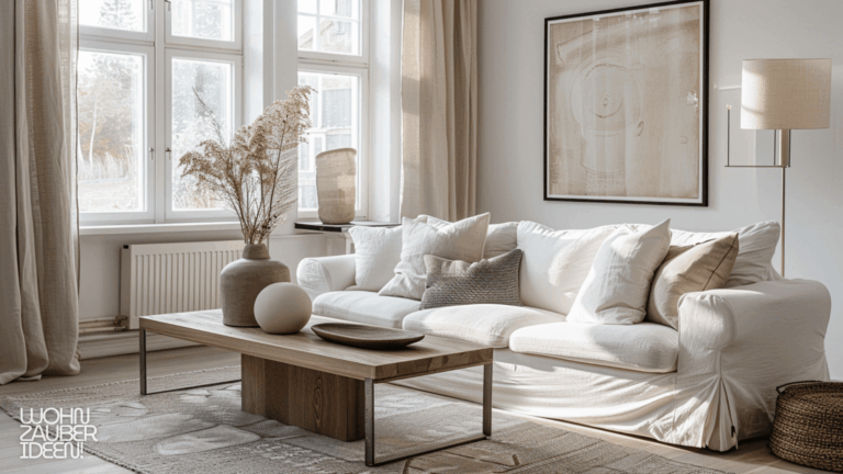 Moderne Wohnzimmer Ideen mit schlichtem Couchtisch