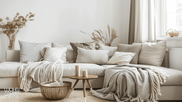 Wohnzimmer mit gemütlichem Sofa