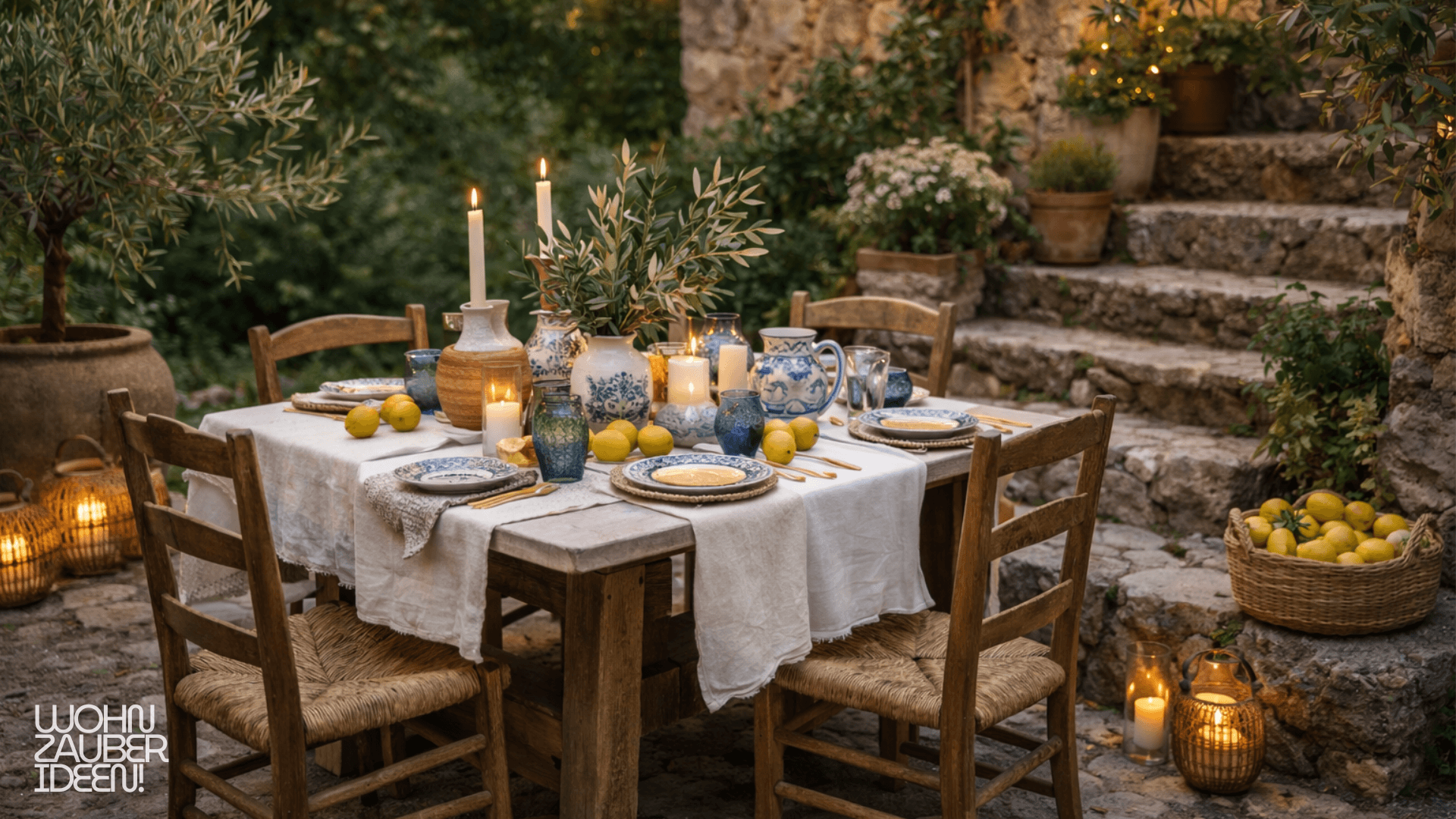 Gartenparty Deko Mediterrane