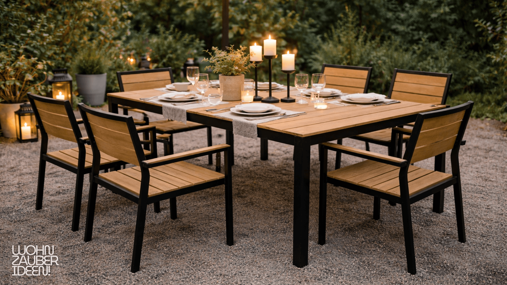 Moderne Gartenparty Deko