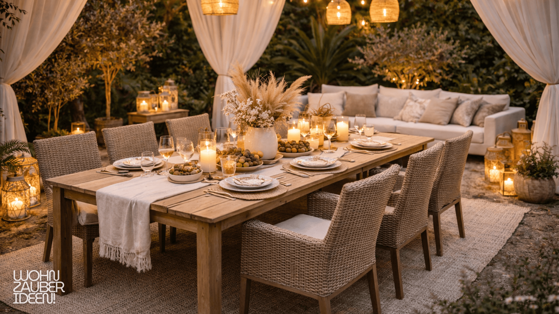 Skandi Gartenparty Deko