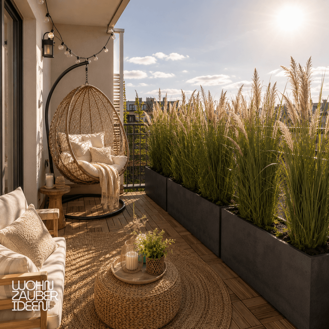 Balkon Sichtschutz Pflanzkübel